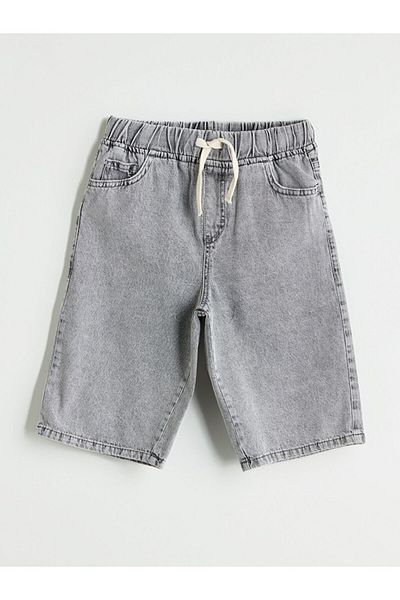 LC Waikiki New Season Elastic Waist Boy's Jean Shorts - S5Be93Z4