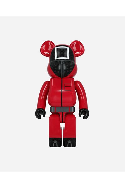 bearbrick مجسم حارس لعبة الحبار 1000% مربع (72 سم)