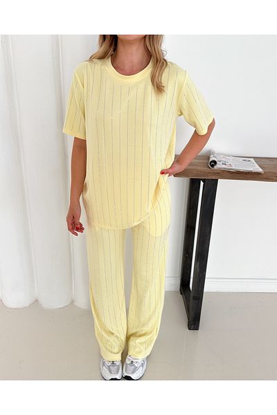 Louen lucie Double Suit Modal Fabric with Stones