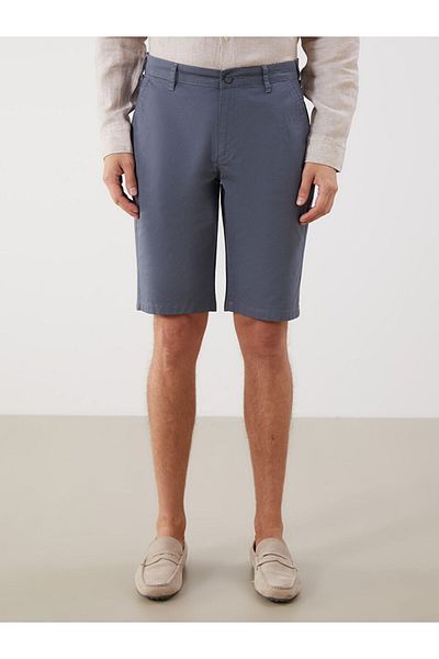 LC Waikiki Indigo Standard Fit Gabardine Men's Shorts