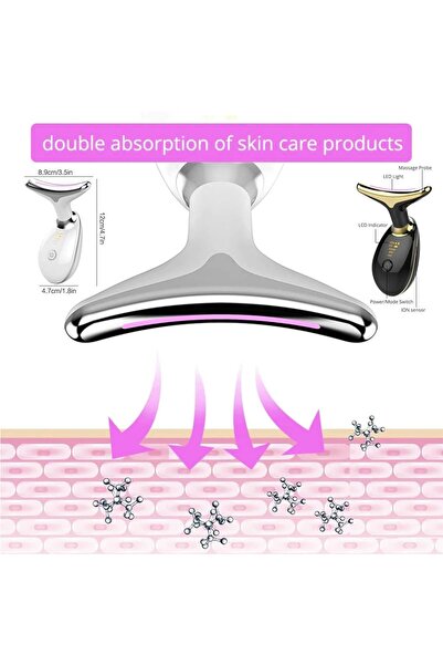 unbranded WHITELAB Thermal Face and Neck Lifting Massager helps skin and redu...