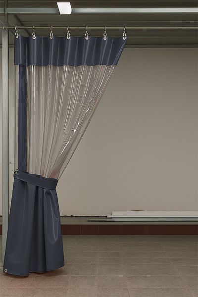 size ne lazım 0.80mm Transparent Auto Service and Wash Partition Curtain 12 Colors Height 250cm X Width 450cm