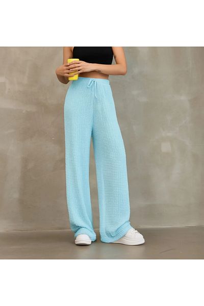 Butik High Waist [Gofre] Pants with Bolts