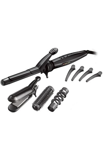 Remington S8670 Hair Styler, 5 Accessories, Ceramic Coating, Black
