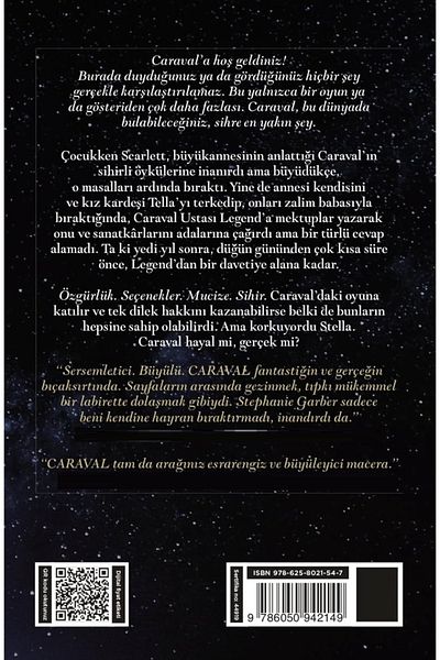 Bloomsbury Turkish Edition: Caraval: Don'T Forget, It's Just a Game! - Stephanie Garber.