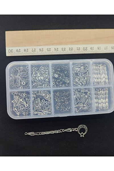 QELA COLLECTION Tesbih Püskül Malzeme Seti 50 Adet Doğal Taş Kehribar tesbih ...