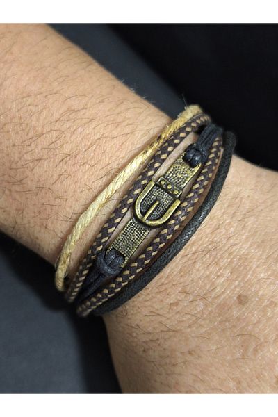 enyatakı Belt Model Original Leather Rope Bracelet
