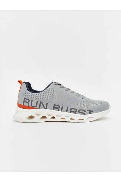 LC Waikiki Gray Mesh Detailed Men's Sports Shoes