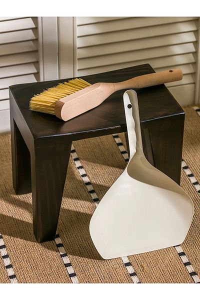 LC Waikiki Lcw Home Beige Floor Sweeping Brush and Dustpan