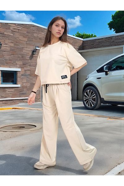 Joui Co Σετ φόρμας για κορίτσια με μαλακή υφή Oversize - 100% βαμβάκι