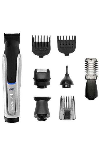 Remington Hair and Beard Trimmer Set, Remington PG5000, Various Accessories and Guide Combs, Black/Silver