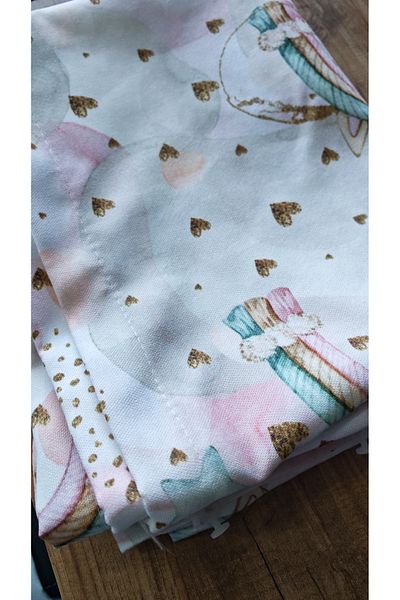 Yuka Children's and Baby's Room Background Curtain Velvet Textured Rainbow Star Printed Single Wing Straight Stitching No Pleats