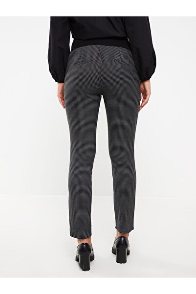 LC Waikiki Plaid Maternity Trousers with Abdominal Panel