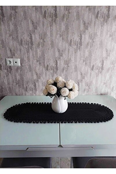 BHR Creative Jüt Trikot Model Runner Orta Sehpa Örtüsü Konsol Örtüsü