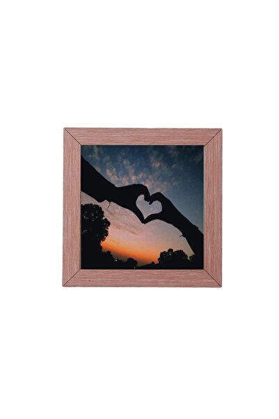 asel sanat Ramă foto 30X30 - Ramă pătrată - Cadou suport din sârmă - Suport c...