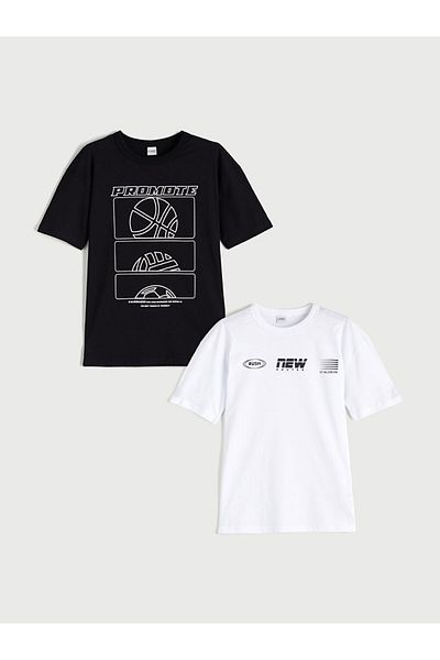 LC Waikiki New Season Crew Neck Men's T-Shirt 2-Piece - S5Rv84Z4