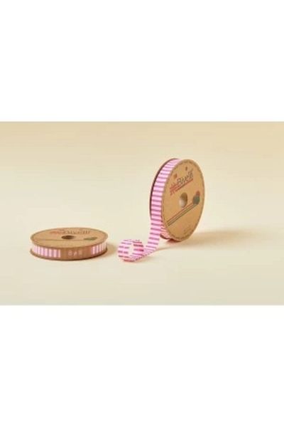 Store Piping Thick Striped Layer F02 Pink 2 cm 25 Meters 65% Cotton 35% Polyester