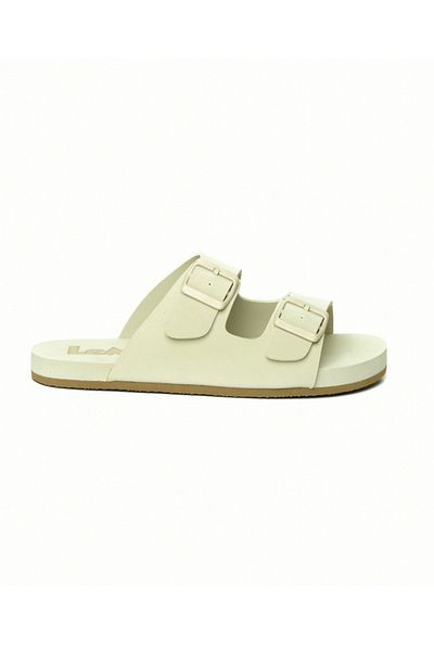 Lemoors Gala Cream Color Inner and Upper Footwear Eva Sole Rubber Daily Slippers Suitable for Beach Use