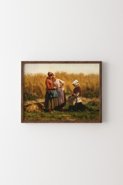 epiqart Love Tokens - Wooden Patterned Frame