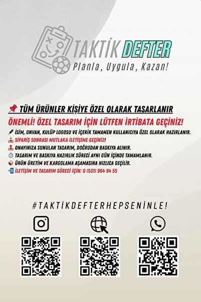 Tasarım Matbaa Voleybol Antrenman Planlayıcı