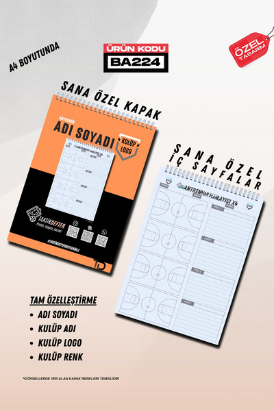 Tasarım Matbaa Basketbol Antrenman Planlayıcı