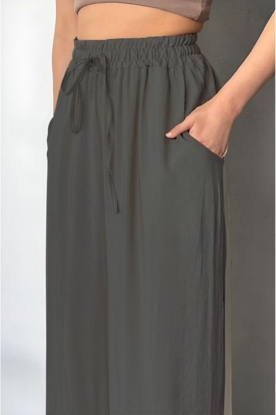 Feela Moda Women's Modal Woven Elastic Waist Palazzo Pants 2016