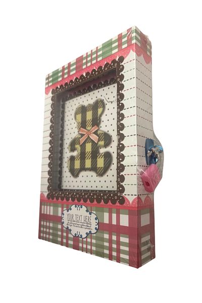 OEM Teddy Bear Diary with Lock, Perfect for Kids, A6 Format, 100 Pages