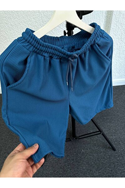 tetramoda Комплект от 2 мъжки риза и шорти от кадифе, стандартна кройка и османски