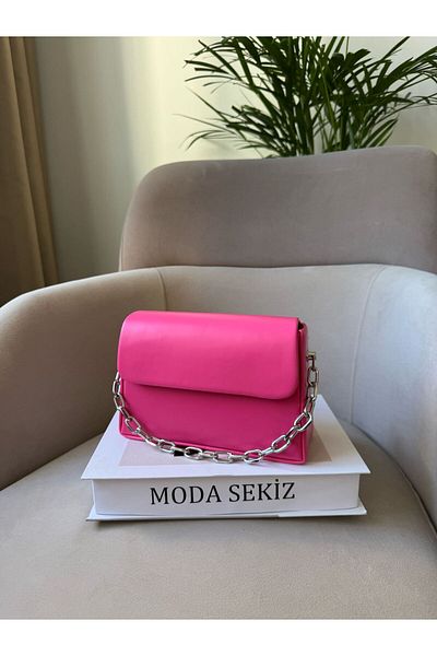 Moda Sekiz Women's Hand and Shoulder Bag with Chain Accessories