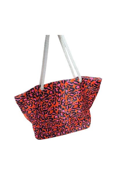 Monte Lui 1011 Beach Bag Pink Leopard Pattern