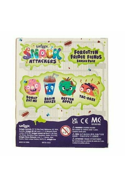 SMIGGLE - Snack Attackers 4 Pack Eraser