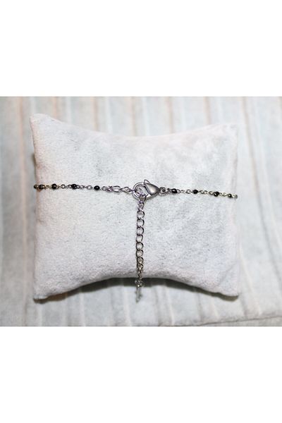 AGB Custom Hand Made Design Stainless Steel Gold Color Chain Anklet (18,5+5 cm)
