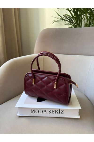 Moda Sekiz Women's Self Patterned Cross Strap Hand and Shoulder Bag