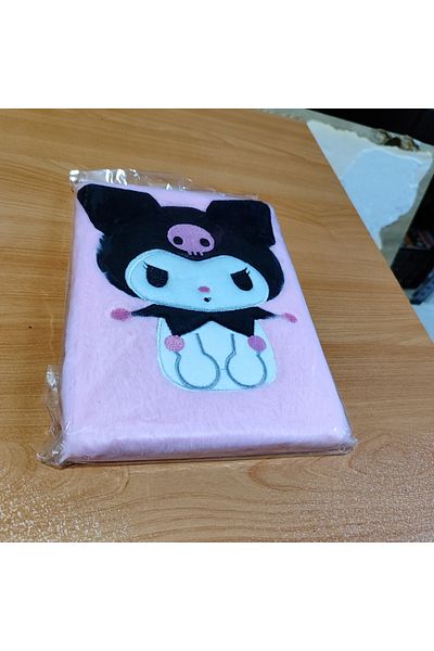 ada çanta kırtasiye A5 Size Kuromi Figure Plush Striped Multi-Purpose Notebook Ad59350
