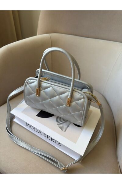 Moda Sekiz Women's Self Patterned Cross Strap Hand and Shoulder Bag