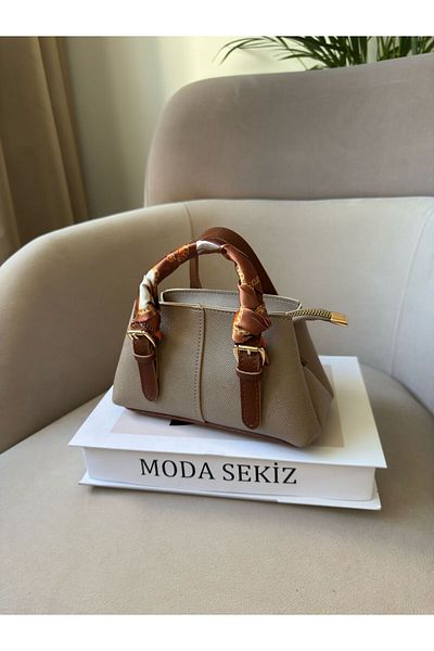Moda Sekiz Women's Mini Crossbody Hand and Shoulder Bag with Shawl Accessory