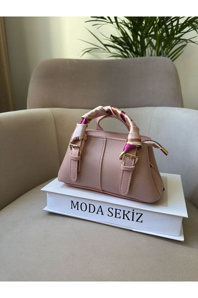 Moda Sekiz Women's Mini Crossbody Hand and Shoulder Bag with Shawl Accessory