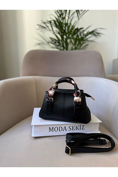 Moda Sekiz Mini șal pentru femei, cu accesorii, geantă de mână și de umăr