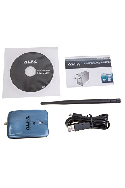 alfa network Awus036NHV 2.4GHz Kablosuz Usb Adaptör (Resmi İthalatçıdan)