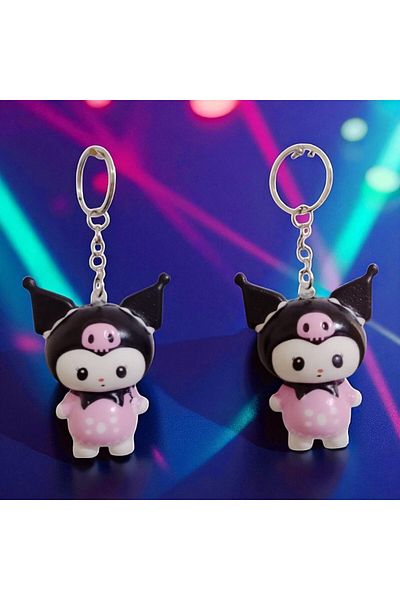 Kuzey 2 Pcs Mini Black Kuromi Sukuşi Keychain ​​Sensory Toy Vip Kuromi Toys Christmas Gifts