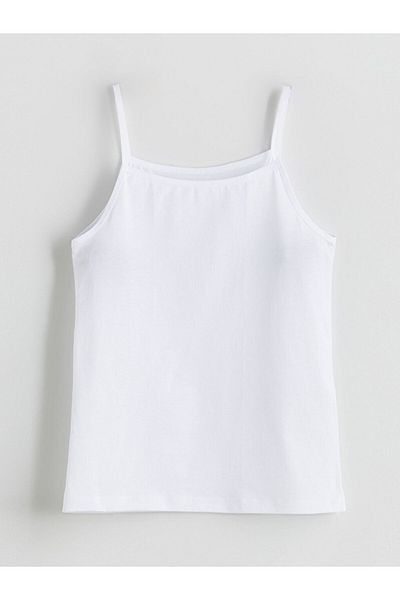 LC Waikiki New Season Square Collar Girls' Undershirt 2-Piece - S5Rb92Z4