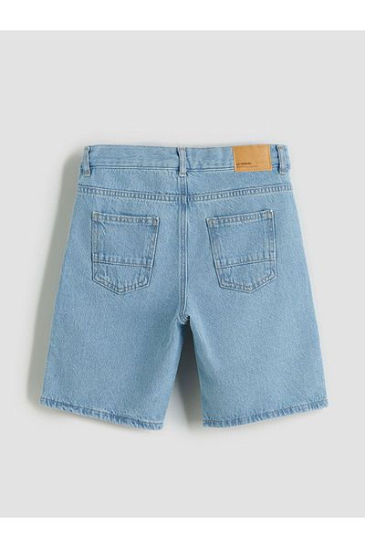 LC Waikiki Indigo Basic Boy's Jean Shorts