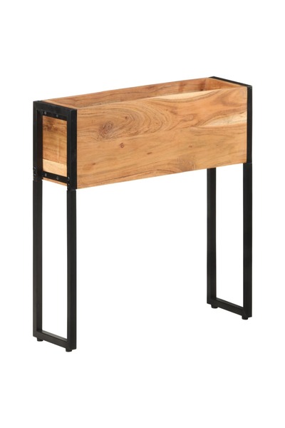 vidaxl وعاء زرع 60×20×68 سم من خشب الأكاسيا الصلب