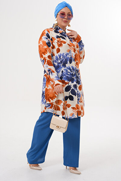 Polologin Butik تونيك منقوش بالزهور للخريف