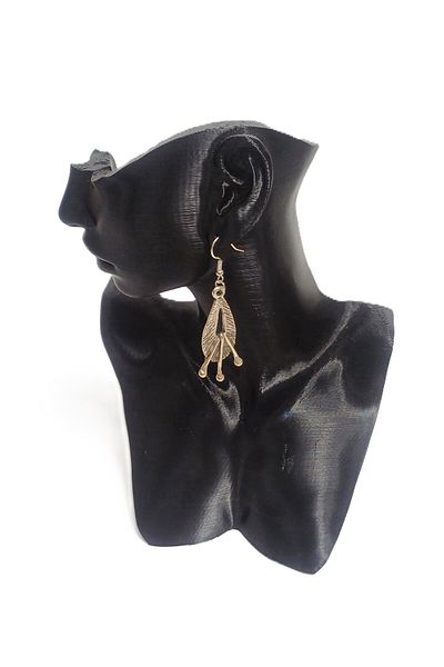 SYAZE Zamak Casting Detailed Dangle Earrings