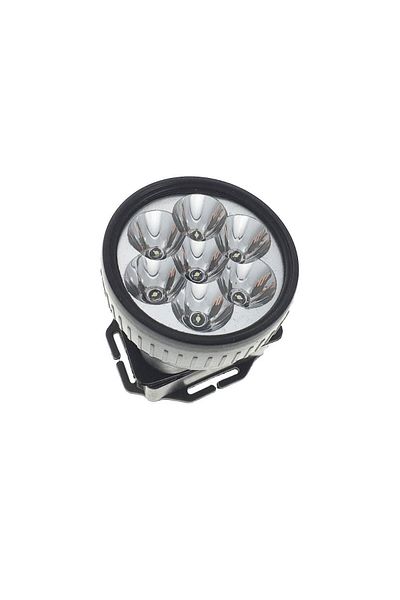 OEM Universal lamp with 7 LEDs, 3 x AA, 70x73x68mm, plastic, black