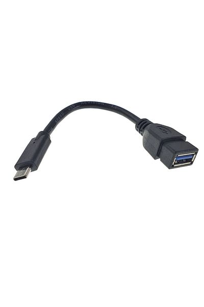 Gembird Cablu Adaptor OTG Gembird, USB 3.0 Type-C (T) la USB 3.0 (M), 20cm, Negru, A-OTG-CMAF3-01