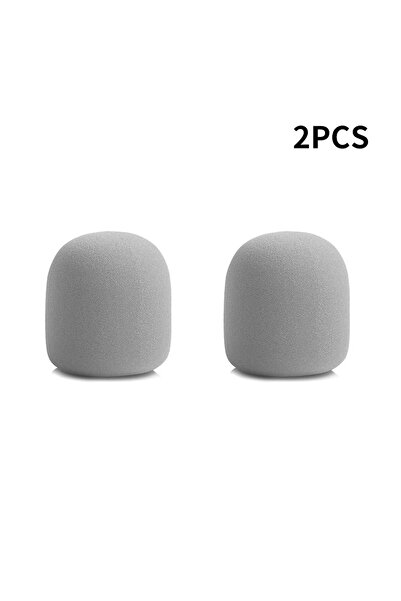 Choice غطاء ميكروفون لاسلكي رمادي اللون مقاوم للرياح ومضاد للعاب وقابل للغسل ...