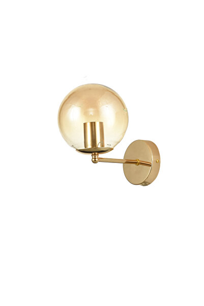 Avizemoda Pinza Sconce Honey Glass Living Room Modern Wall Sconce (Gold Plated)