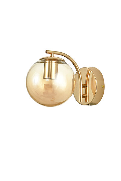 Avizemoda Miya Aplik Bal Camlı Salon Oturma Odası Modern Duvar Apliği (Gold Kaplama)